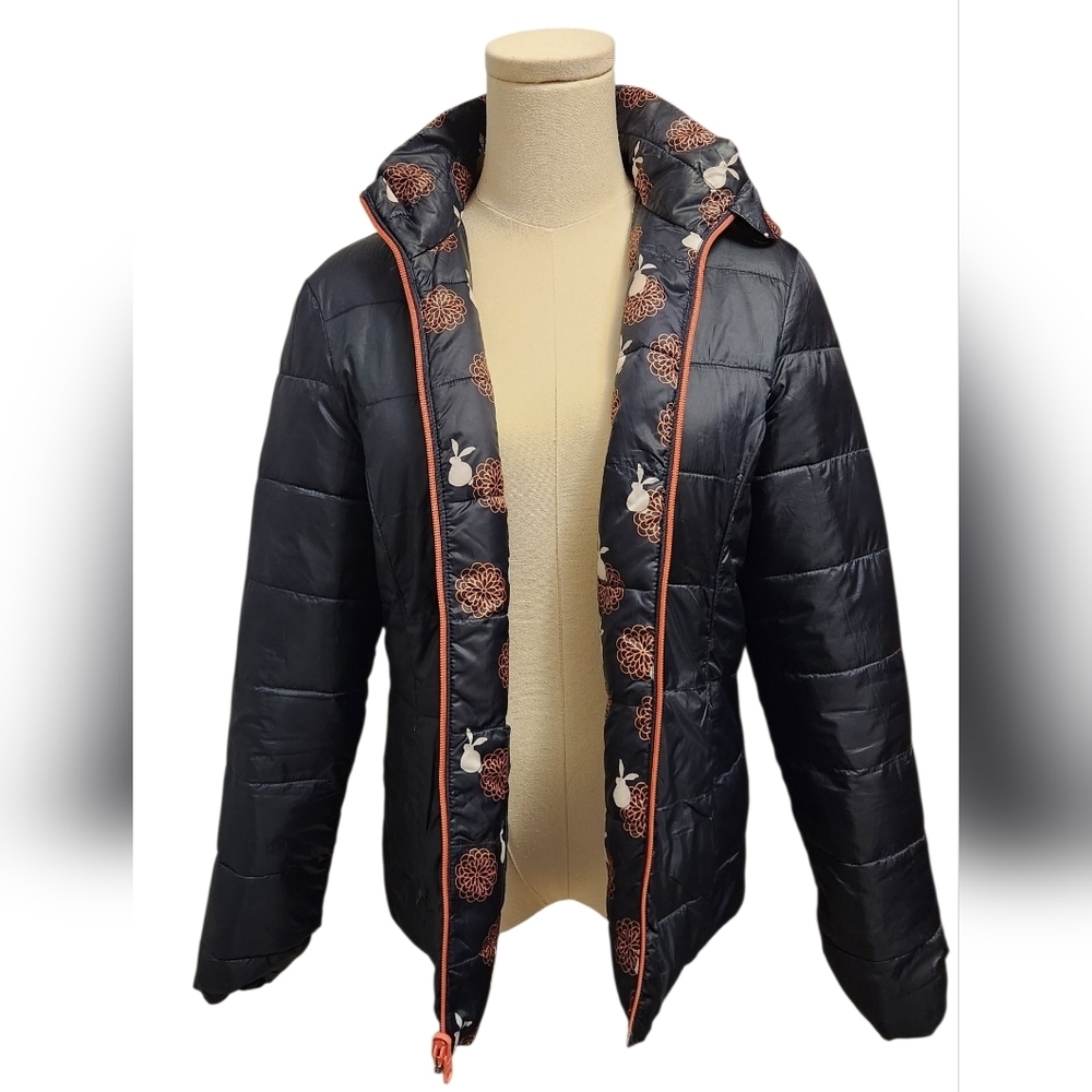 White Stuff Navy jacket - Reversible with Bunny print on the other side